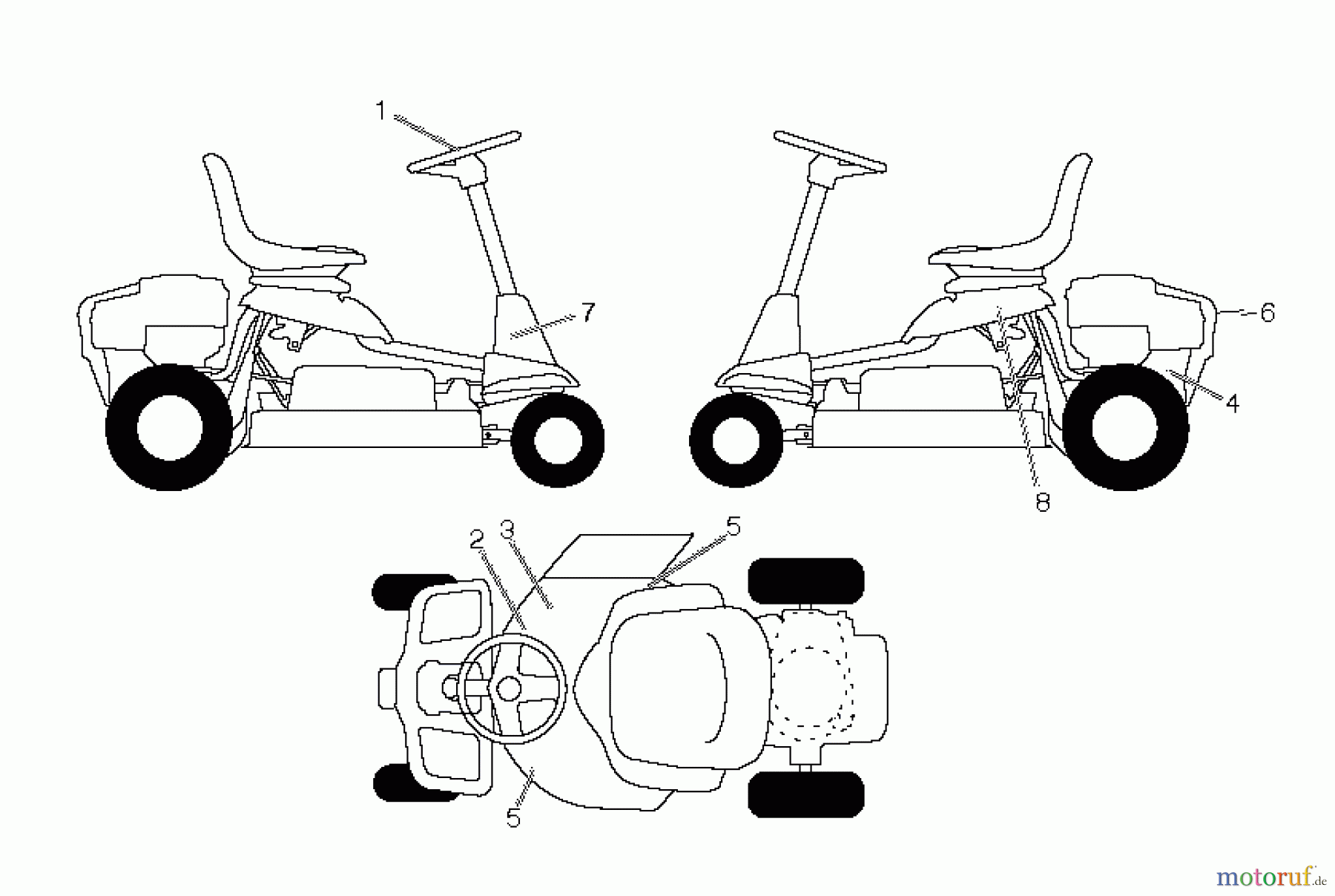  Poulan / Weed Eater Rasen und Gartentraktoren WE261 (96024000202) - Weed Eater Lawn Tractor (2011-10) DECALS