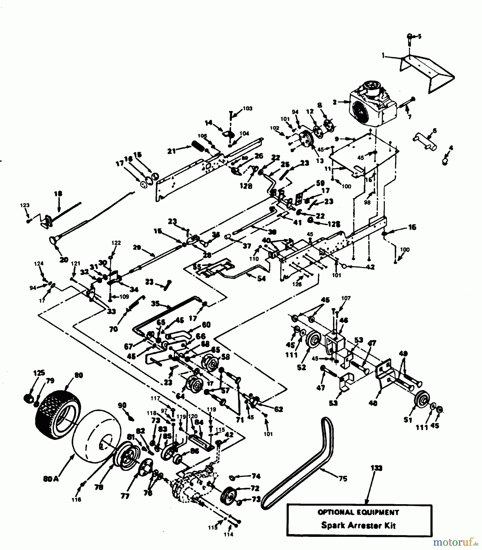  Poulan / Weed Eater Rasen und Gartentraktoren XEG1182HAR - Poulan Pro Lawn Tractor GROUND DRIVE