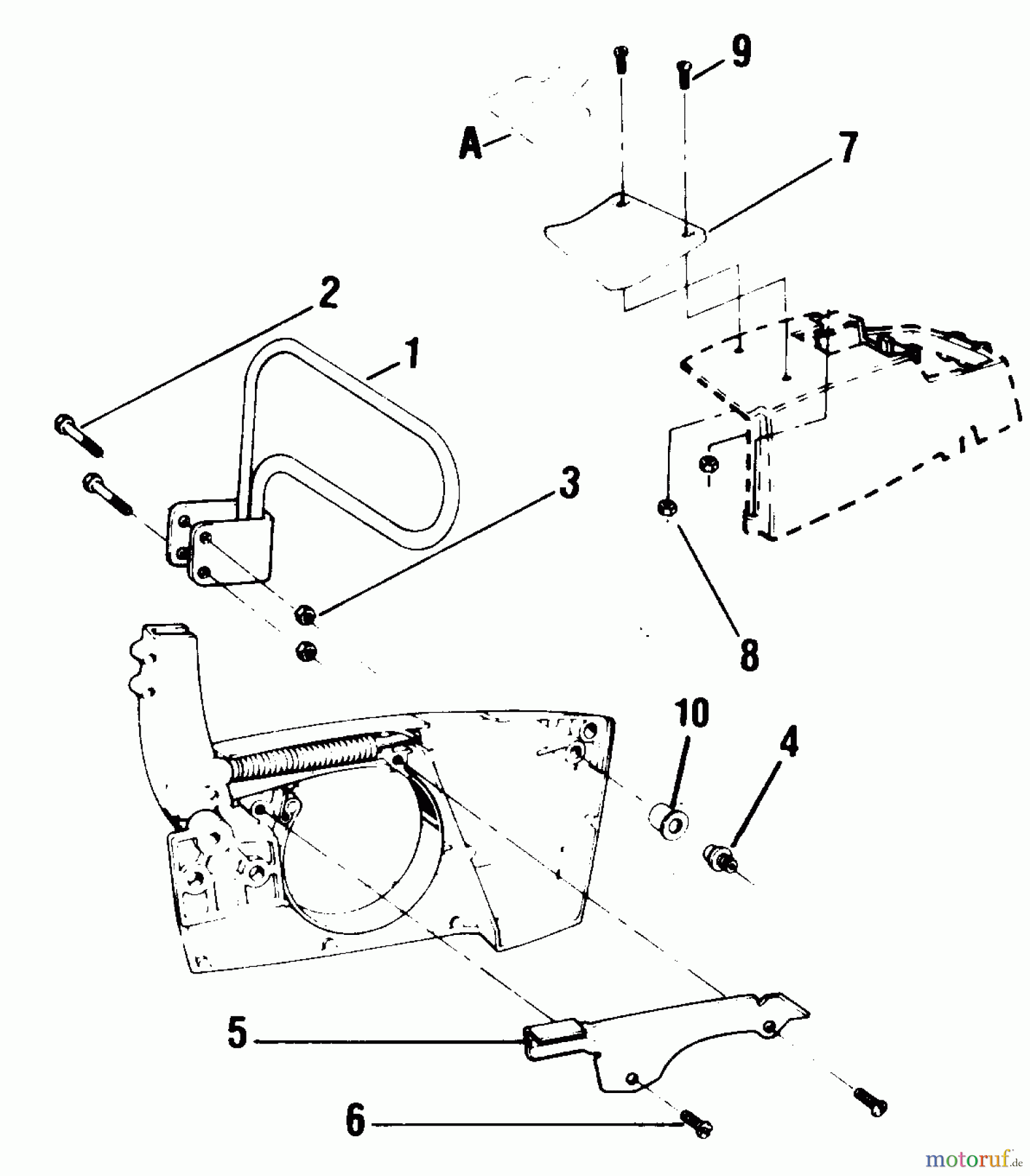  Poulan / Weed Eater Motorsägen 8500 - Poulan Chainsaw CHAIN BRAKE ASSEMBLY