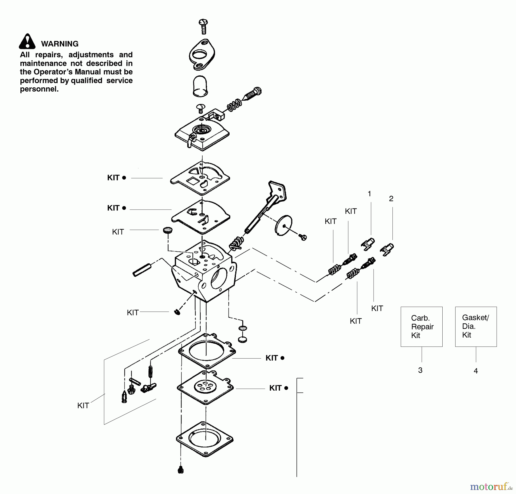  Poulan / Weed Eater Bläser / Sauger / Häcksler / Mulchgeräte FL1500 (Type 2) - Weed Eater Featherlite Blower Carburetor Assembly (WT-557) P/N 530071301