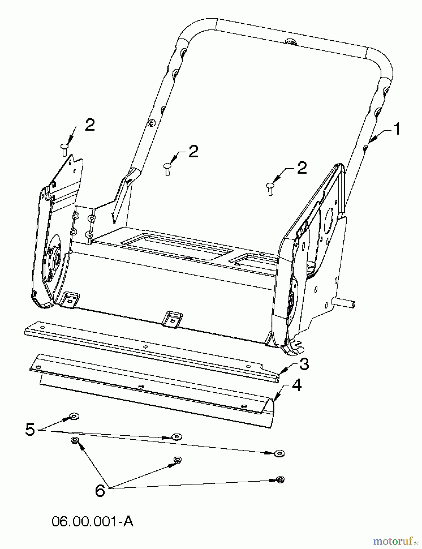  Poulan / Weed Eater Schneefräsen PP521ES (96188000601) - Poulan Pro Snow Thrower (2012-07) FRAME