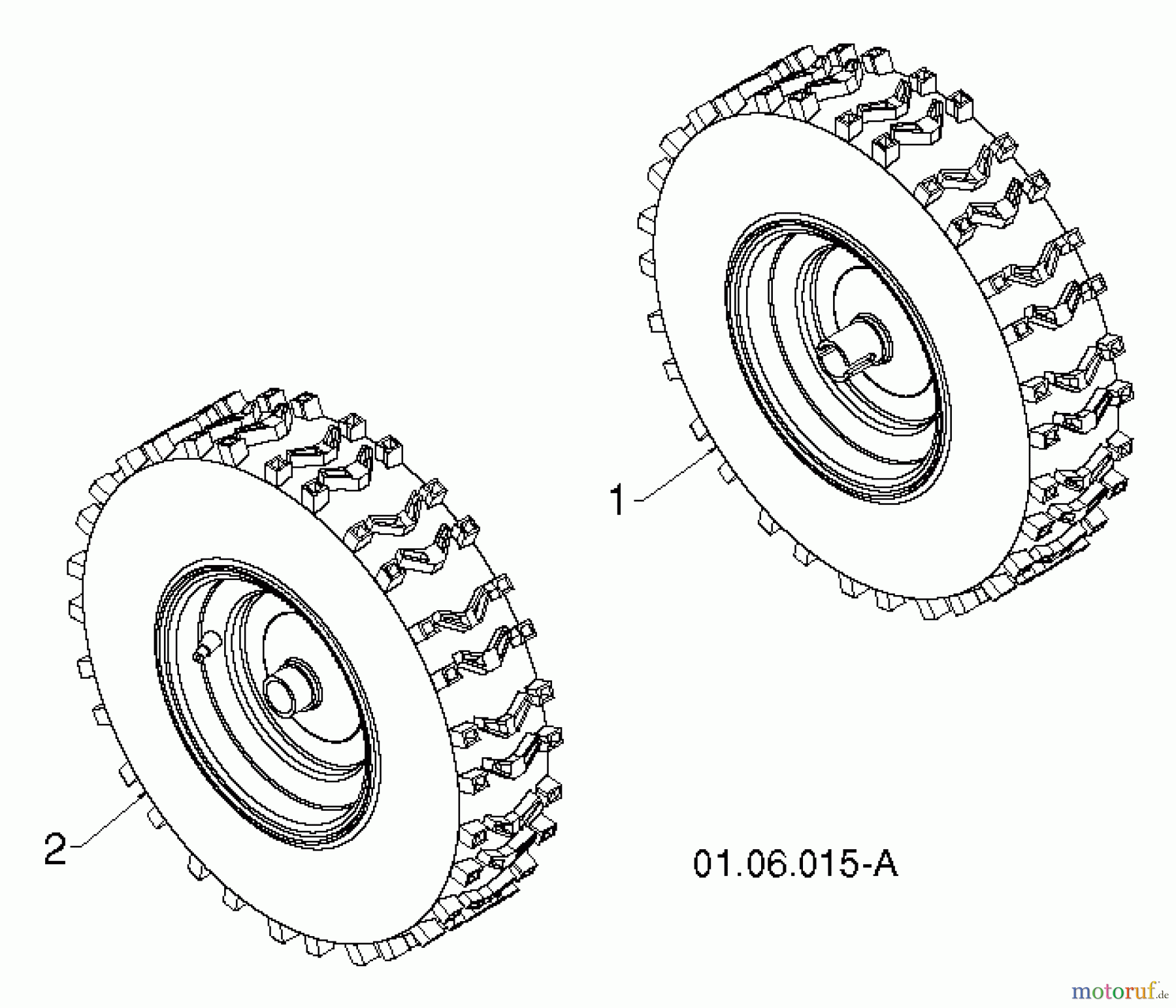  Poulan / Weed Eater Schneefräsen PR624ES (96198004604) - Poulan Pro Snow Thrower (2012-08) WHEELS TIRES #2