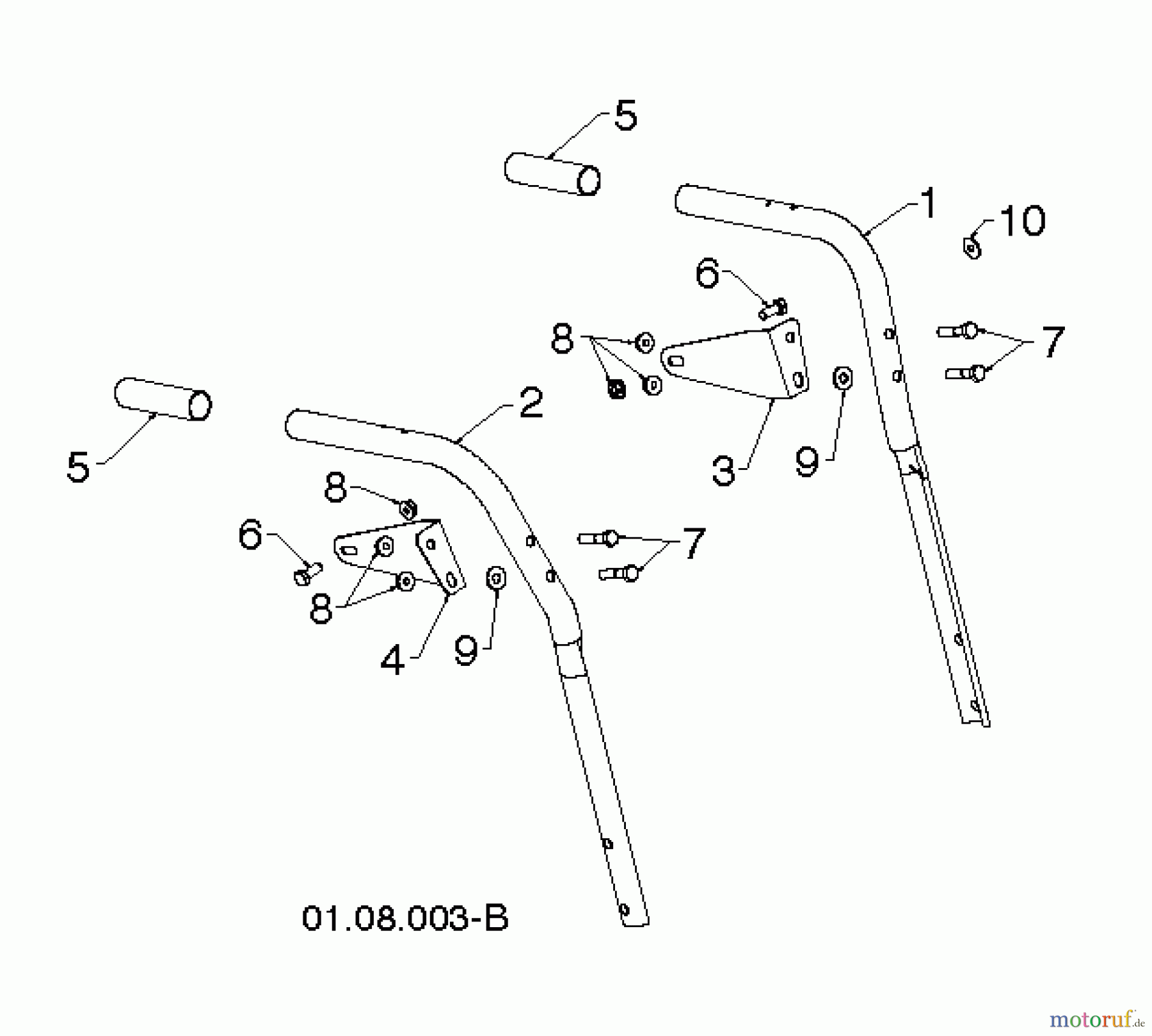  Poulan / Weed Eater Schneefräsen PR627ES (96192003803) - Poulan Pro Snow Thrower (2012-08) HANDLE #4