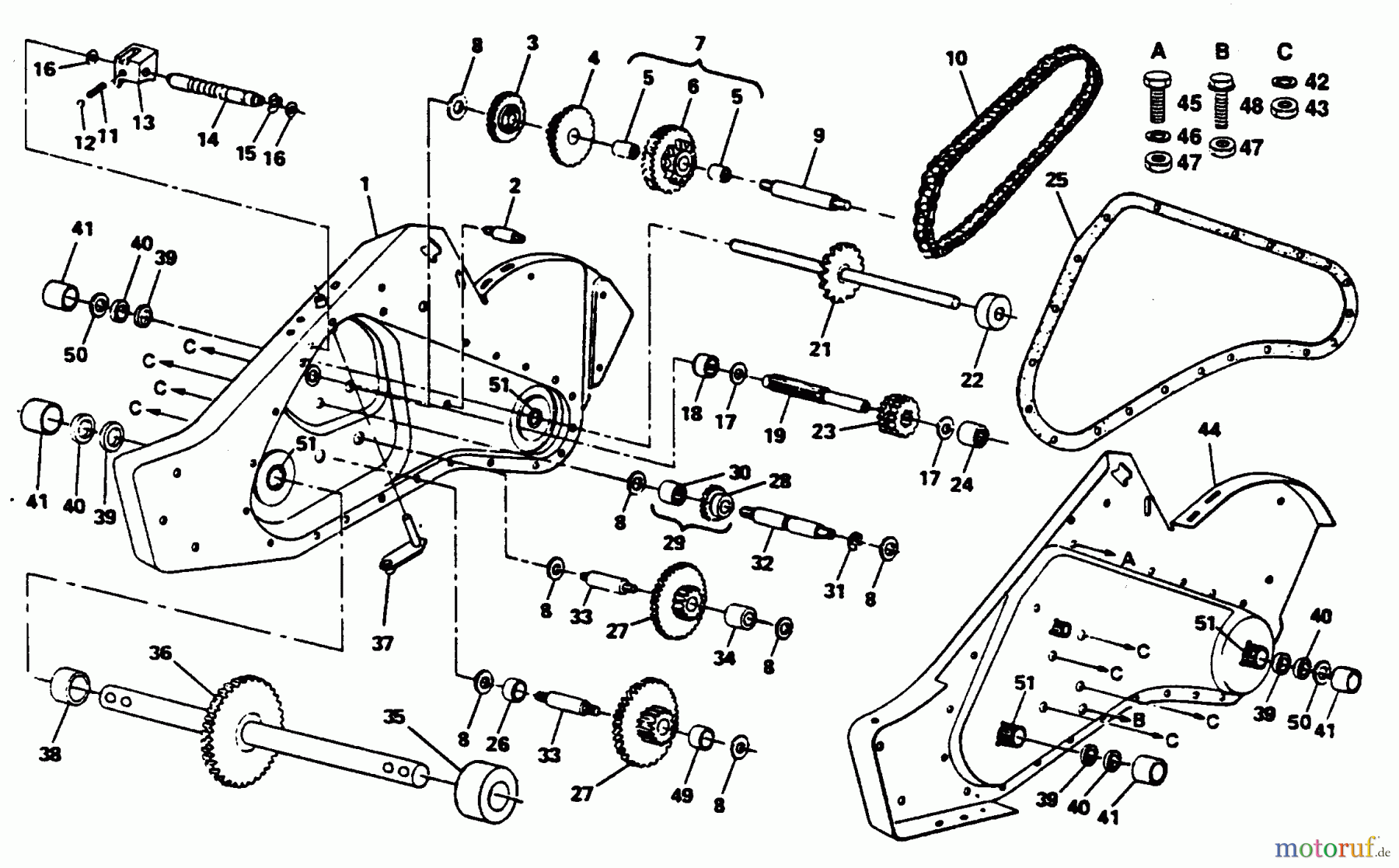  Poulan / Weed Eater Motorhacken / Kultivierer PPRT8J - Poulan Pro Rear-Tine Tiller TRANSMISSION