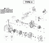 Poulan / Weed Eater PBV200LE (Type 3) - Poulan Pro Blower Listas de piezas de repuesto y dibujos Engine Type 3