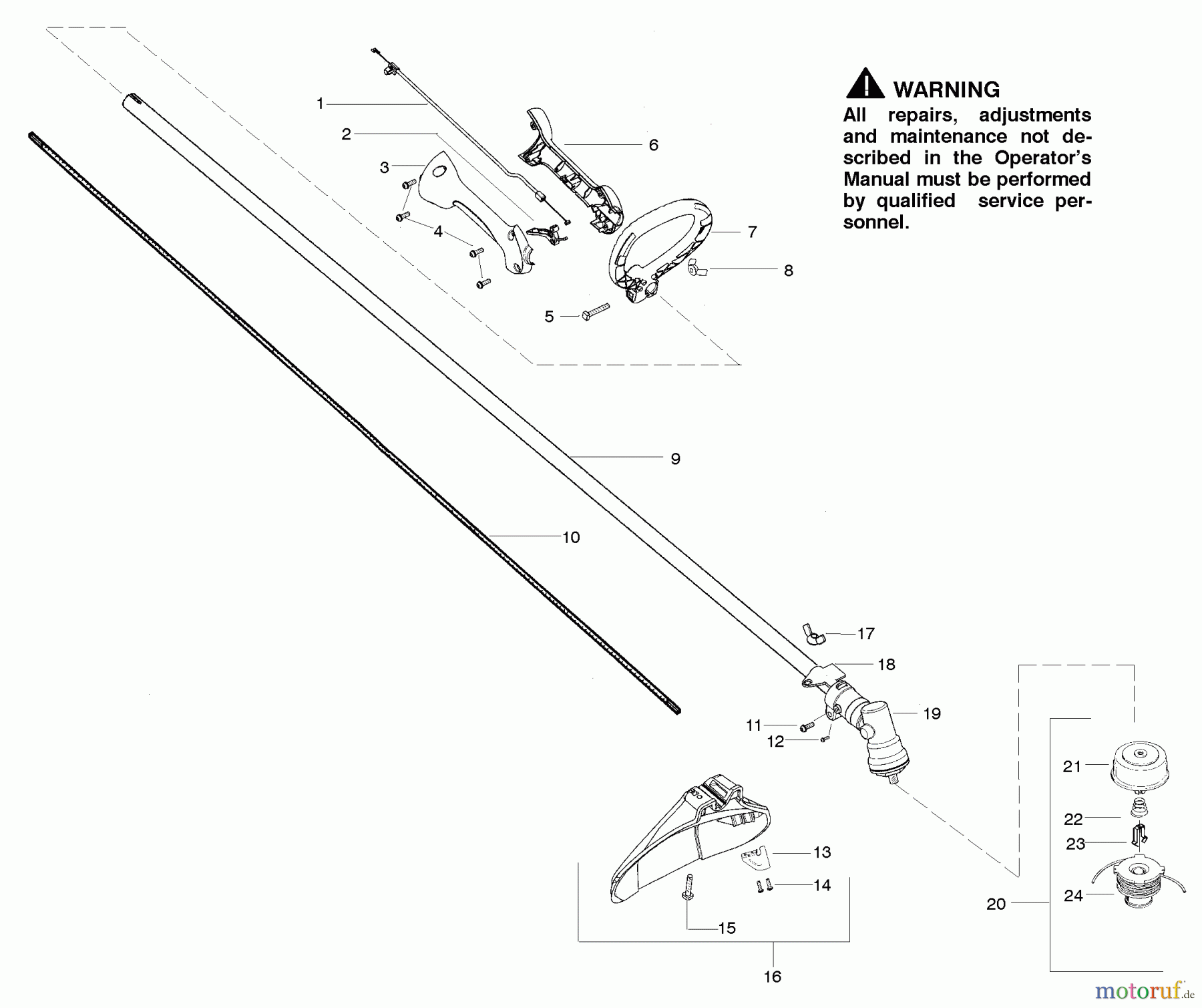  Poulan / Weed Eater Motorsensen, Trimmer SST25 - Weed Eater Featherlite String Trimmer Cutting Equipment