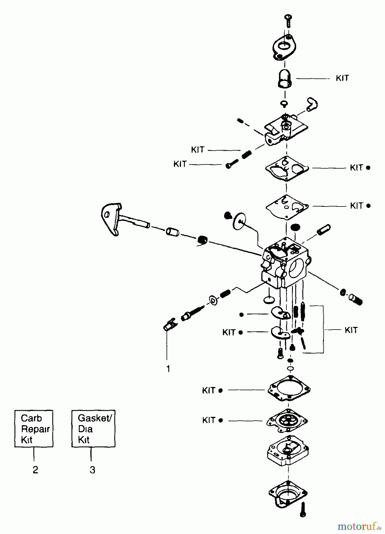  Poulan / Weed Eater Motorsensen, Trimmer WildThing - Weed Eater String Trimmer Carburetor Assembly