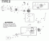 Poulan / Weed Eater VS2000BV - Weed Eater Blower Listas de piezas de repuesto y dibujos Engine Type 2