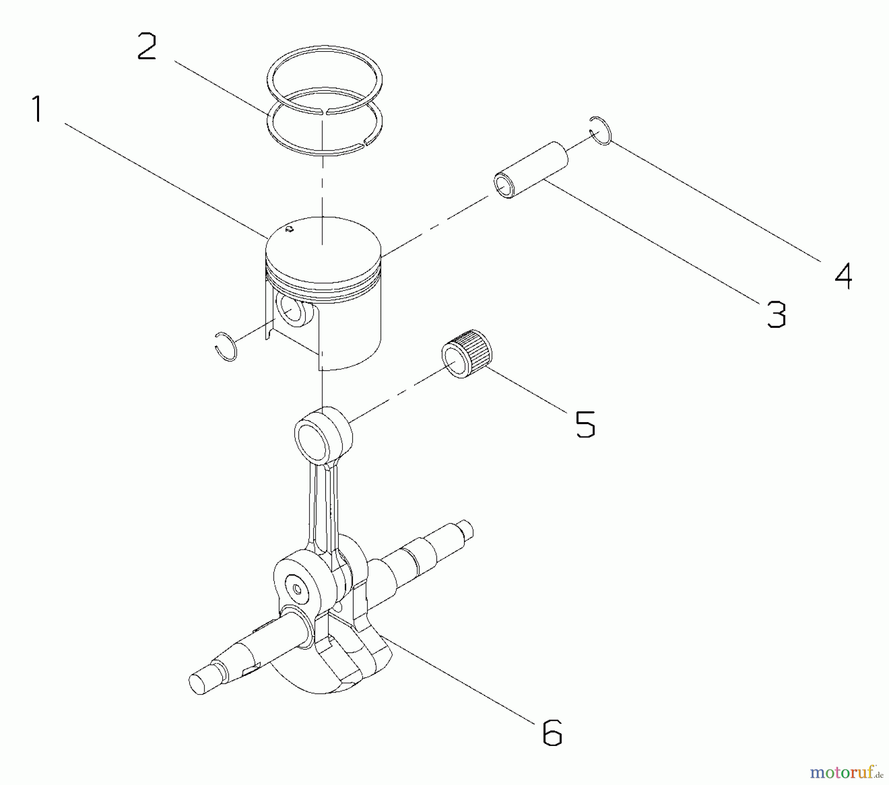  Shindaiwa Sägen, Motorsägen 446S - Shindaiwa Chainsaw (EPA) Crankshaft, Piston