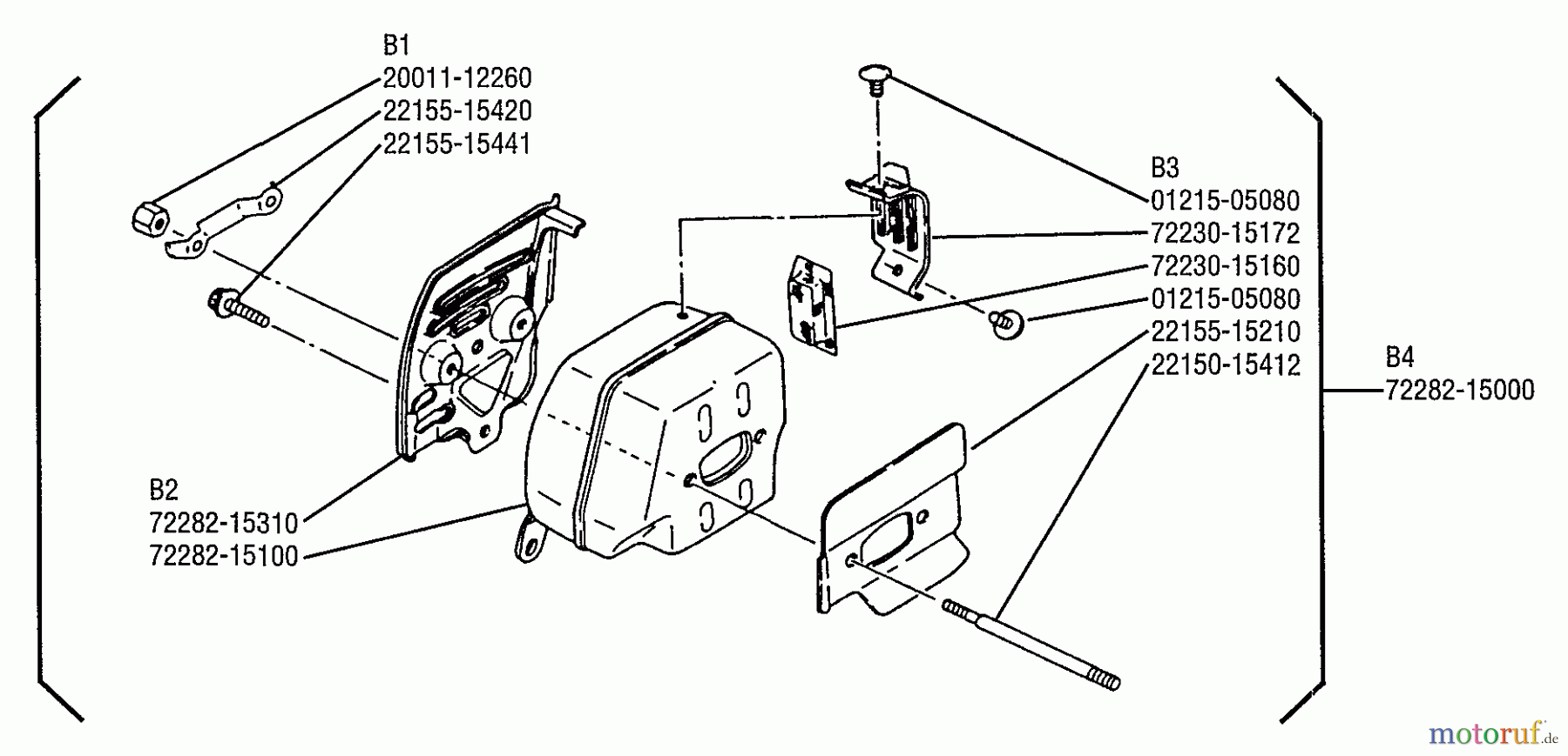  Shindaiwa Sägen, Motorsägen 575 - Shindaiwa Chainsaw Muffler