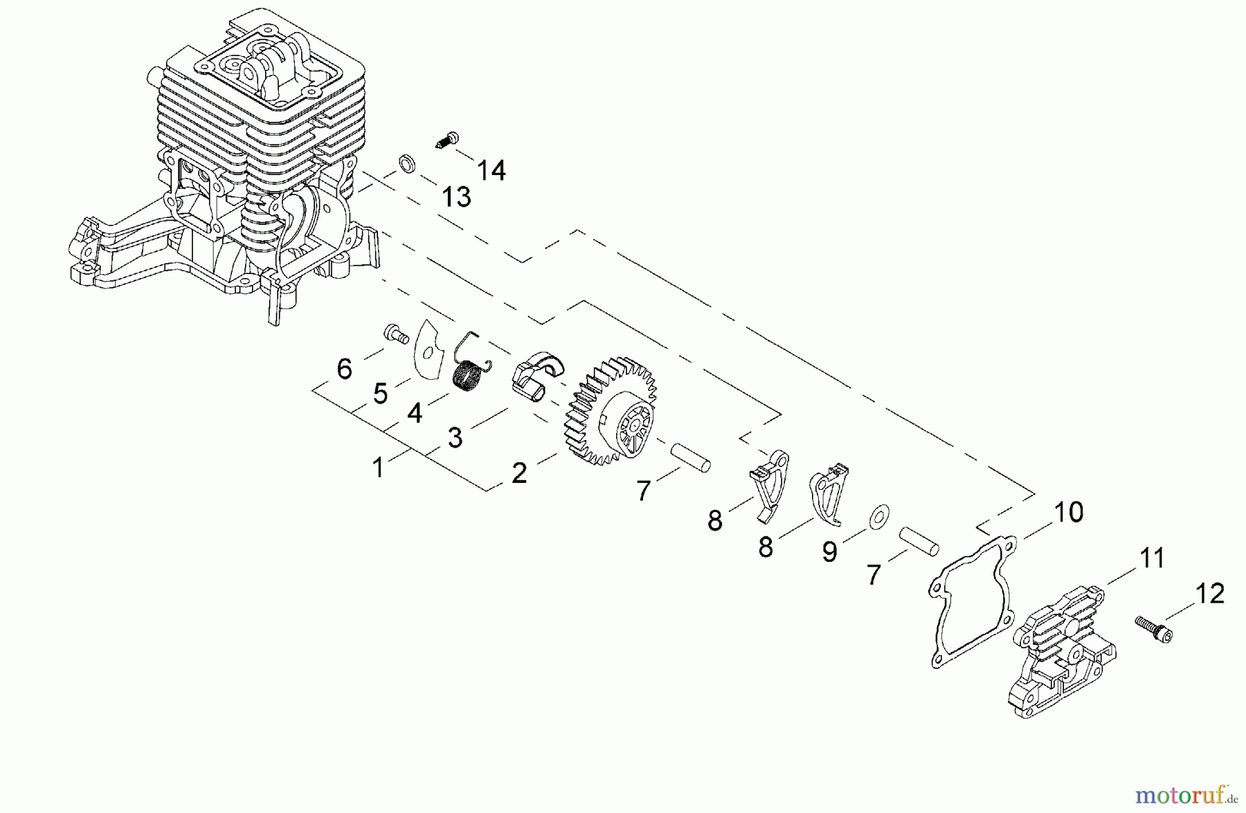  Shindaiwa Kehrmaschinen PB3410 - Shindaiwa Power Broom Cam Gear