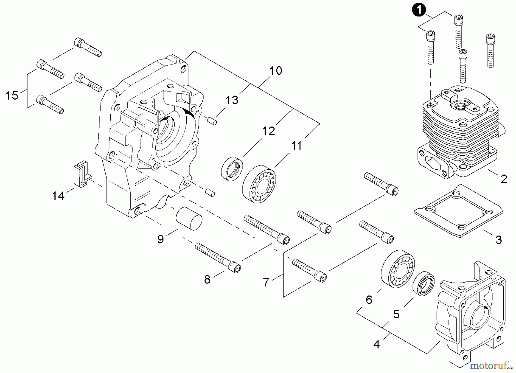  Shindaiwa Bläser / Sauger / Häcksler / Mulchgeräte EB500EC1 - Shindaiwa Back Pack Blower, Cylinder / Crankcase