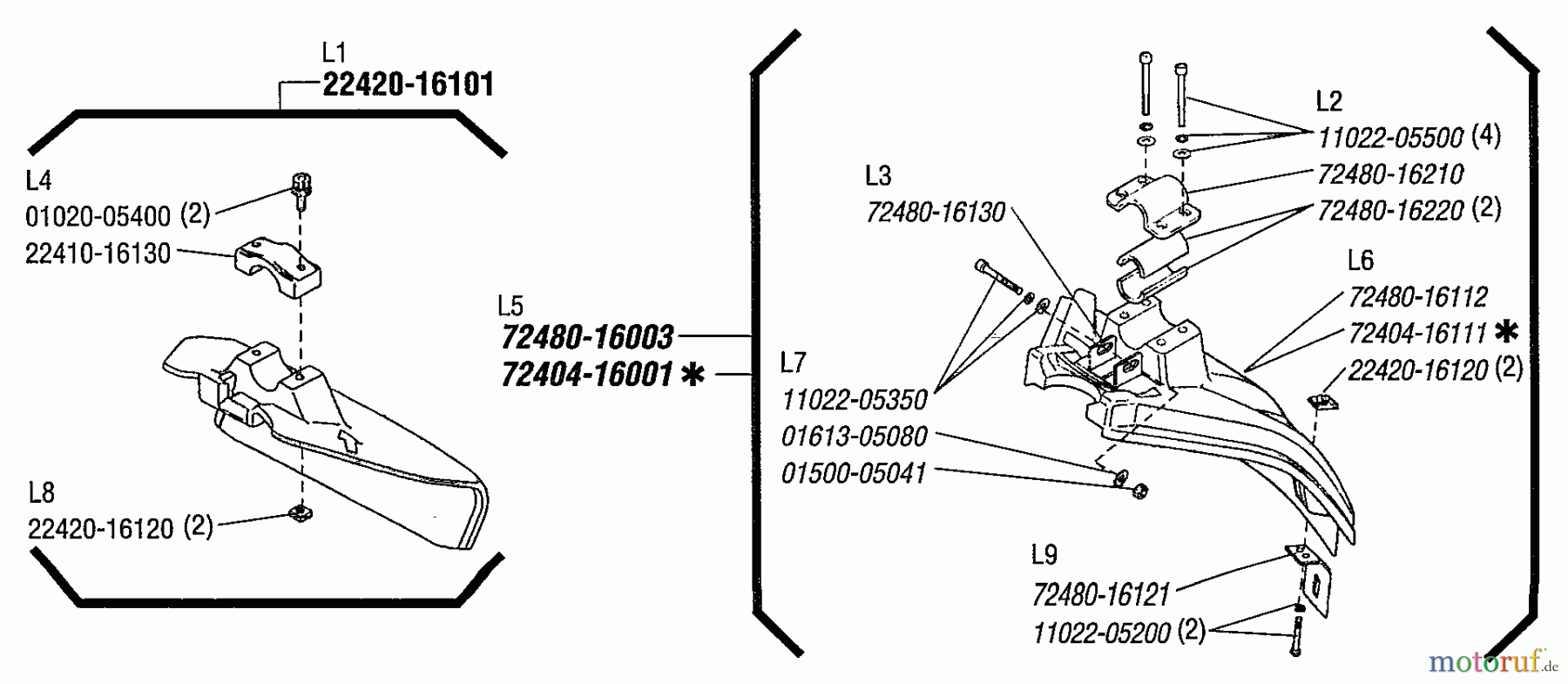  Shindaiwa Trimmer, Faden / Bürste T230X - Shindaiwa String Trimmer, S/N: 2000303 & Up Guard