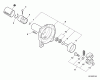 Shindaiwa T242X - String Trimmer, S/N: T20213001001 - T20213999999 Listas de piezas de repuesto y dibujos Clutch, Fan Case