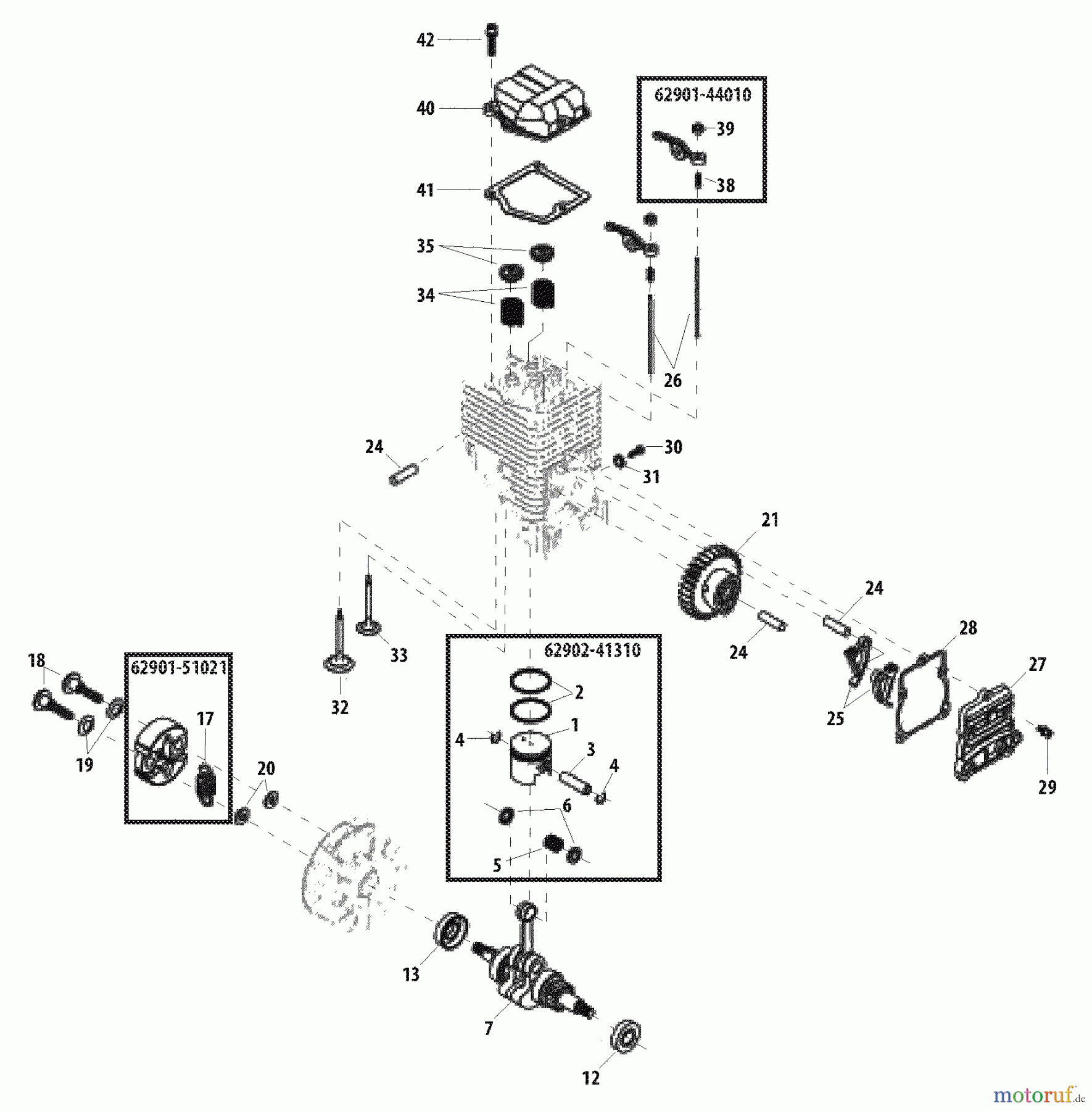  Shindaiwa Trimmer, Faden / Bürste T2500 - Shindaiwa String Trimmer Clutch Shoe, Piston, Valve Train