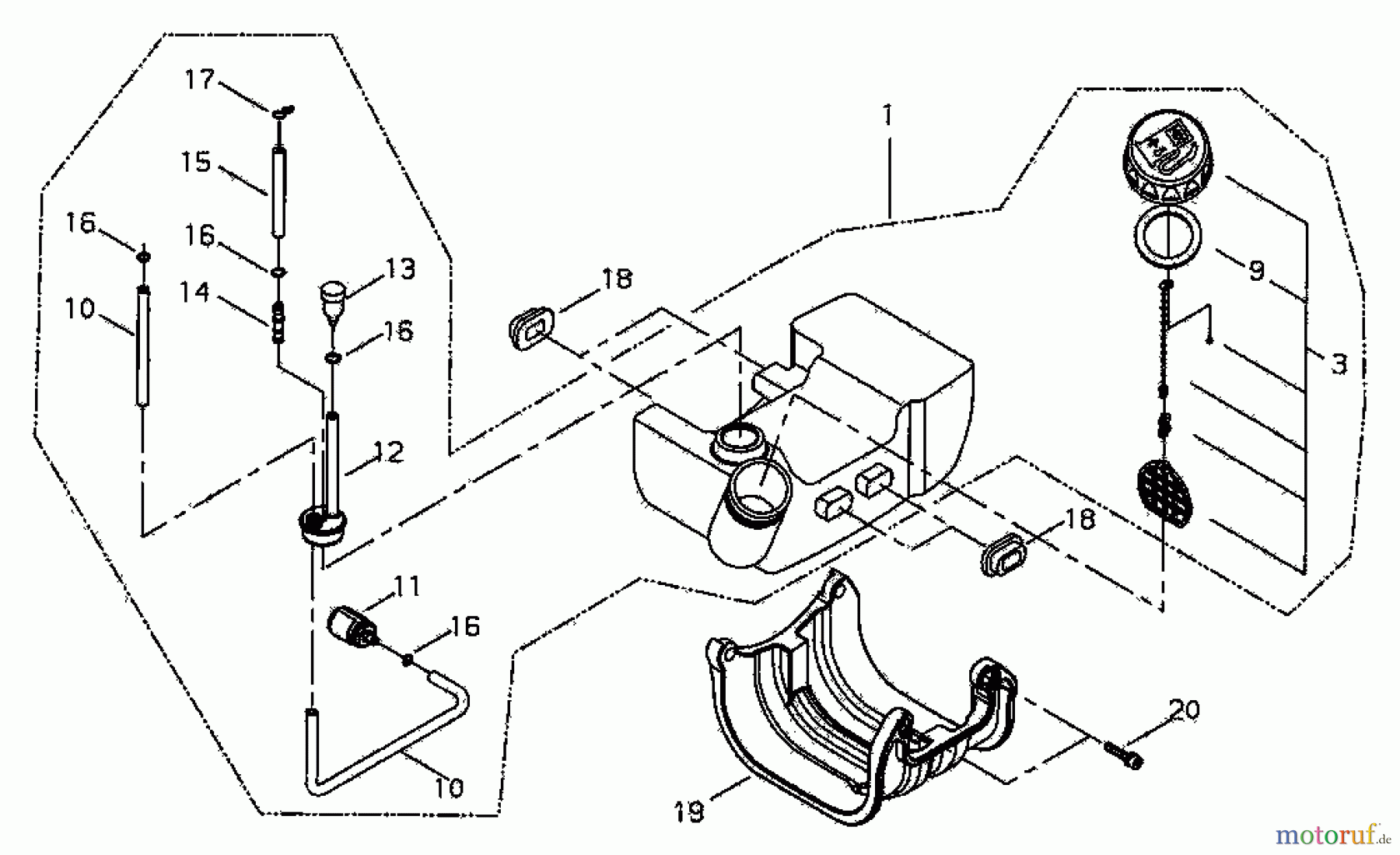  Shindaiwa Trimmer, Faden / Bürste T2510X - Shindaiwa String Trimmer Fuel Tank