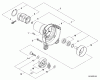 Shindaiwa C254 - String Trimmer / Brush Cutter, S/N: T10713001001 - T1071399 Listas de piezas de repuesto y dibujos Fan Case, Clutch