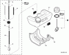 Shindaiwa C254 - String Trimmer / Brush Cutter, S/N: T10713001001 - T1071399 Listas de piezas de repuesto y dibujos Fuel System  S/N: T10713001061 - T10713999999