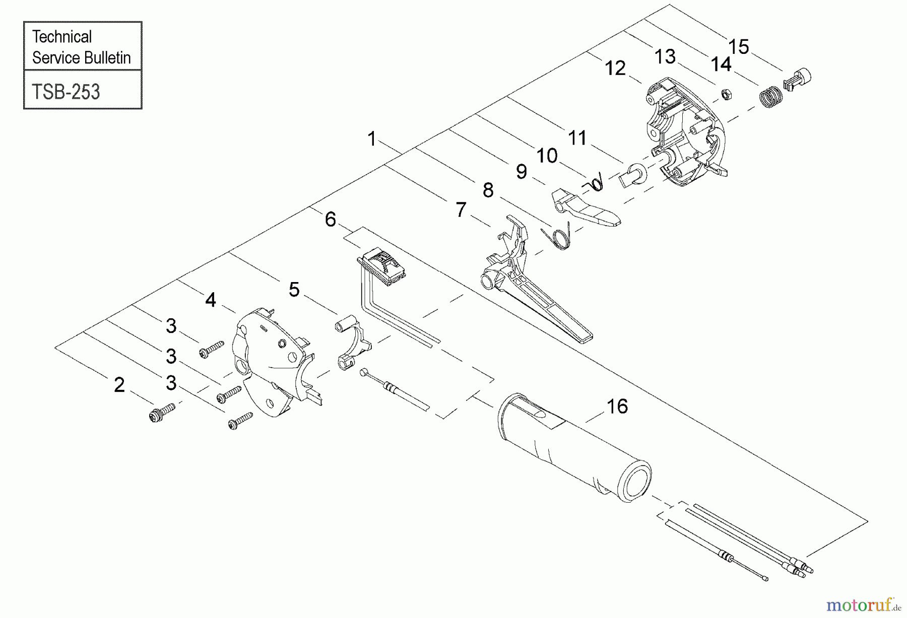  Shindaiwa Trimmer, Faden / Bürste T261B - Shindaiwa String Trimmer Throttle Control (New Style)