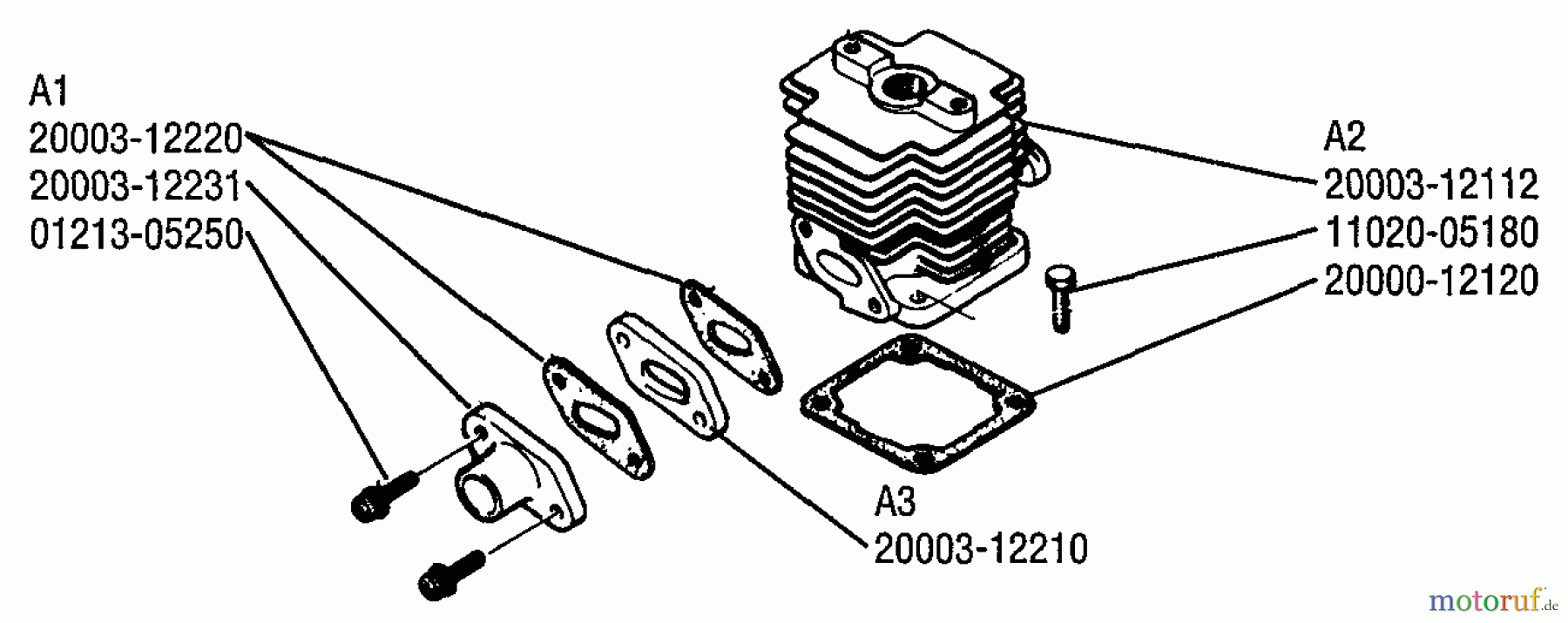  Shindaiwa Wasserpumpen GP25 - Shindaiwa Water Pump Cylinder