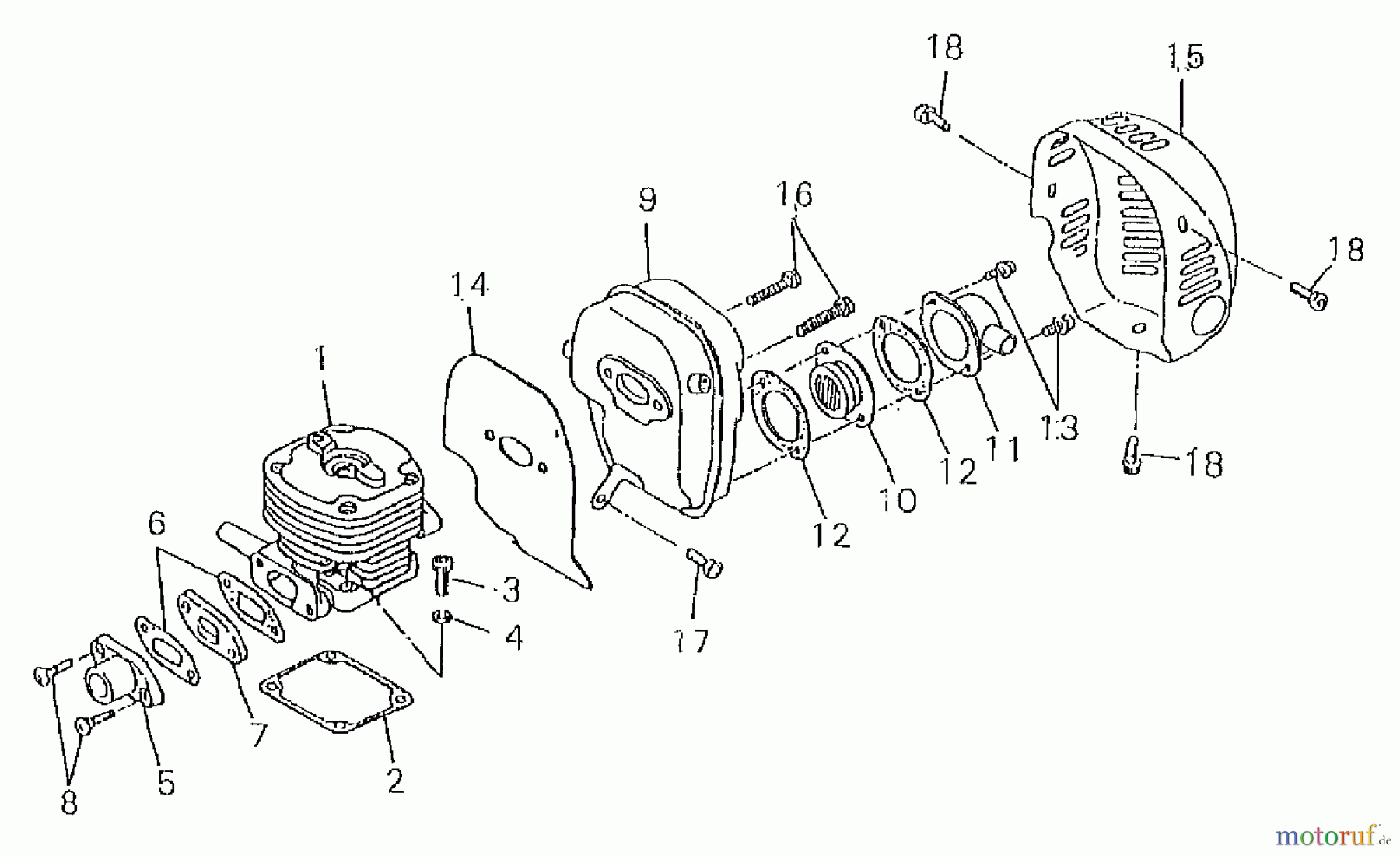  Shindaiwa Wasserpumpen GP450 - Shindaiwa Water Pump Engine, Exhaust