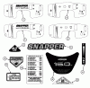 Snapper LT180H42IBV (85692) - 42" Lawn Tractor, 18 HP, Hydro Drive, Series I Listas de piezas de repuesto y dibujos DECALS PT. 2