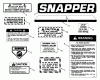 Snapper 26657 - 26" Rear-Engine Rider, 6.5 HP, Series 7 Listas de piezas de repuesto y dibujos Decals