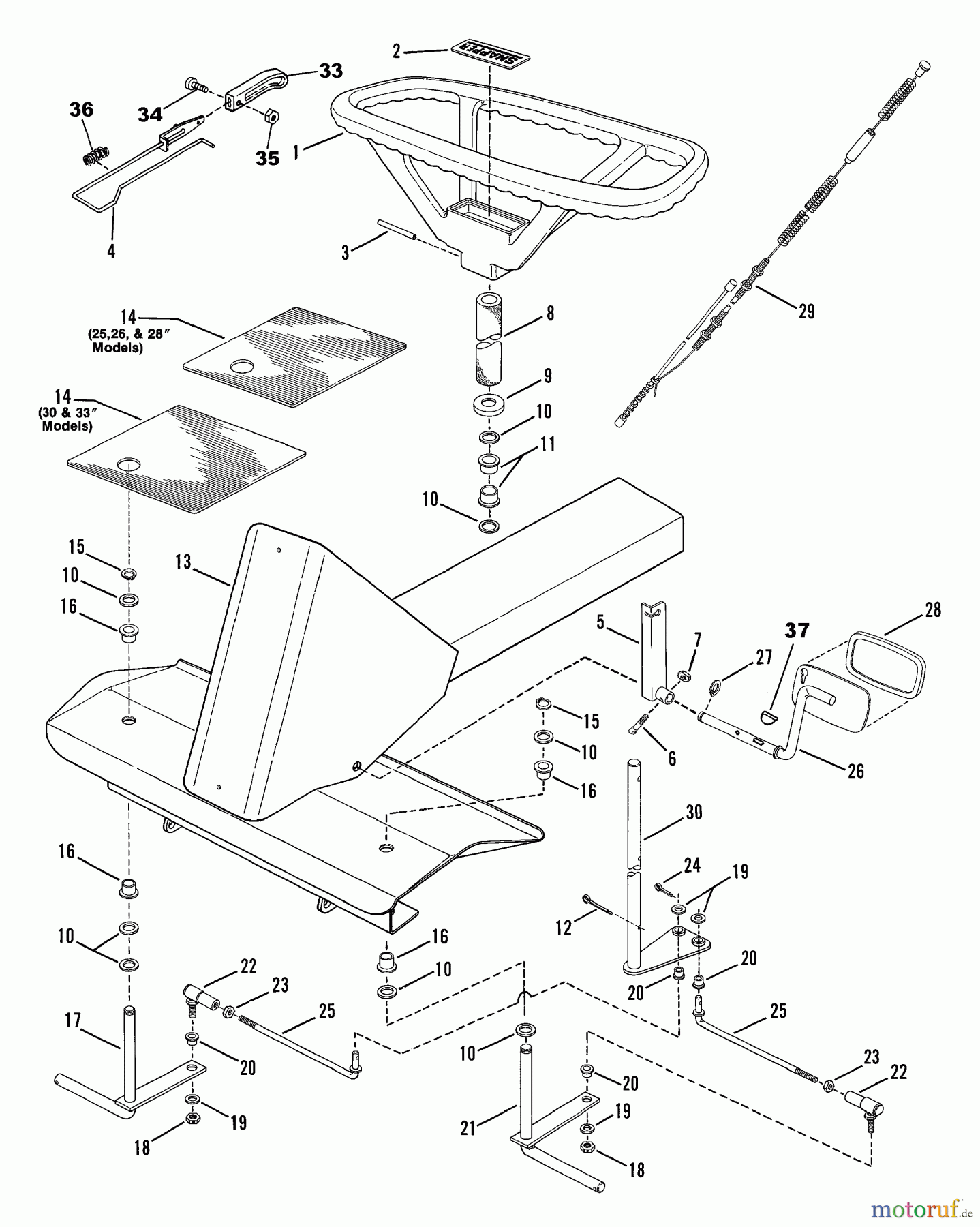  Snapper Reitermäher 33147BVE - Snapper 33