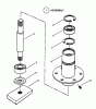 Snapper YZ18426BVE (85695) - 42" Zero-Turn Mower, 18 HP, ZTR Scrambler, Series 6 Listas de piezas de repuesto y dibujos 42" SPINDLE ASSEMBLY