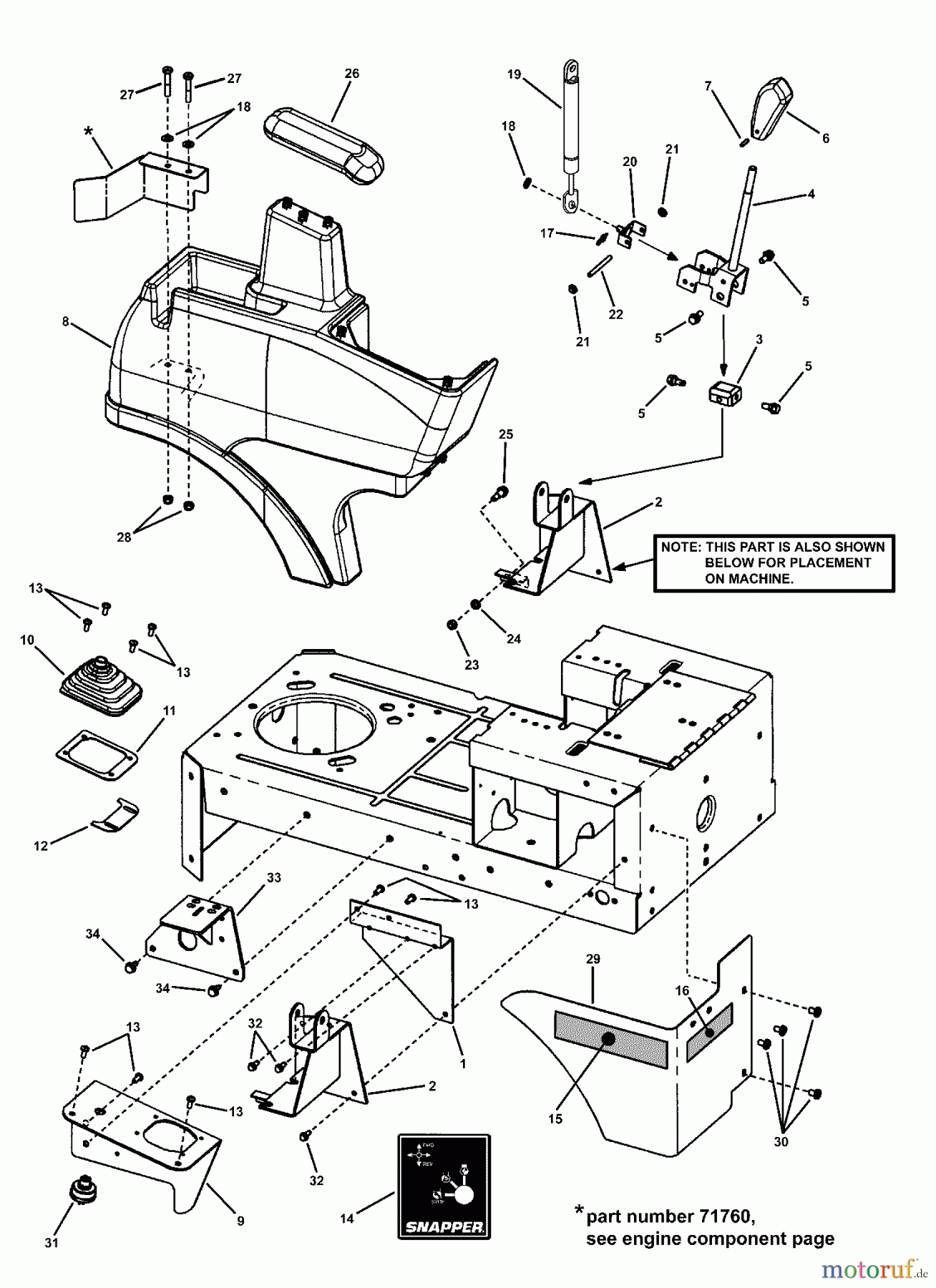  Snapper Zubehör. Rasenmäher 7060947 - Snapper Bag N-Wagon, 30 Bushel YZ18426BVE (85695) 42