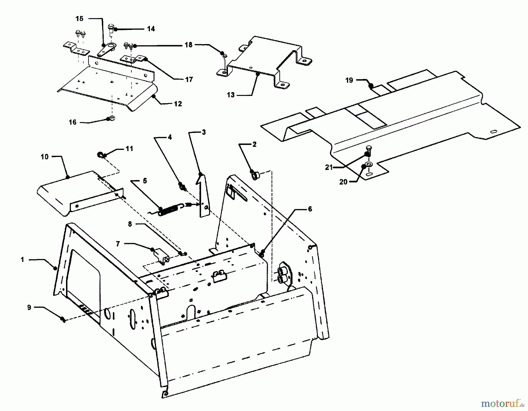  Snapper Nullwendekreismäher, Zero-Turn ZF2300GKU (84411) - Snapper 23 HP Zero-Turn Mower, Kubota, Out Front, Z-Rider Series 0 Upper Chassis And Seat Latch Assembly