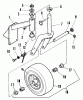 Snapper PMA520 - 52" Deck, Pro 8 Mid-Size (for Gear Drive), Series 0 Listas de piezas de repuesto y dibujos Caster Wheel Assembly