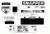 Snapper PP71401KWV - Wide-Area Walk-Behind Mower, 14 HP, Gear Drive, Pistol Grip, Series 1 Listas de piezas de repuesto y dibujos Decals
