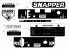 Snapper PL71254KV - Wide-Area Walk-Behind Mower, 12.5 HP, Gear Drive, Loop Handle, Series 4 Listas de piezas de repuesto y dibujos Decals