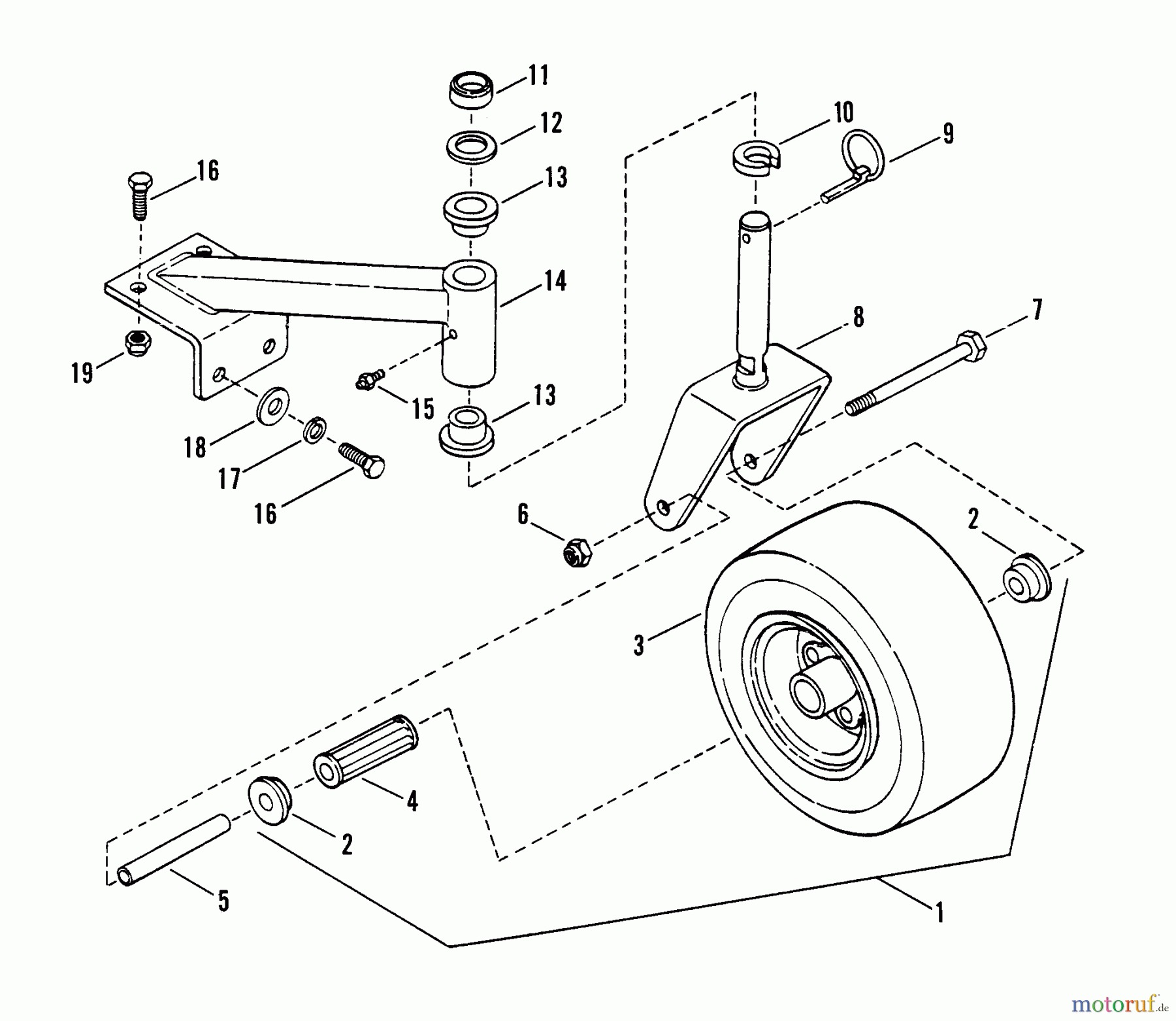  Snapper Rasenmäher für Großflächen PL7H141KW - Snapper Wide-Area Walk-Behind Mower, 14 HP, Hydro Drive, Pistol Grip, Series 1 Caster Wheel & Tire Assembly