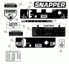 Snapper SPL140KH - Wide-Area Walk-Behind Mower, 14 HP, Gear Drive, Loop Handle, Series 0 Listas de piezas de repuesto y dibujos Decals