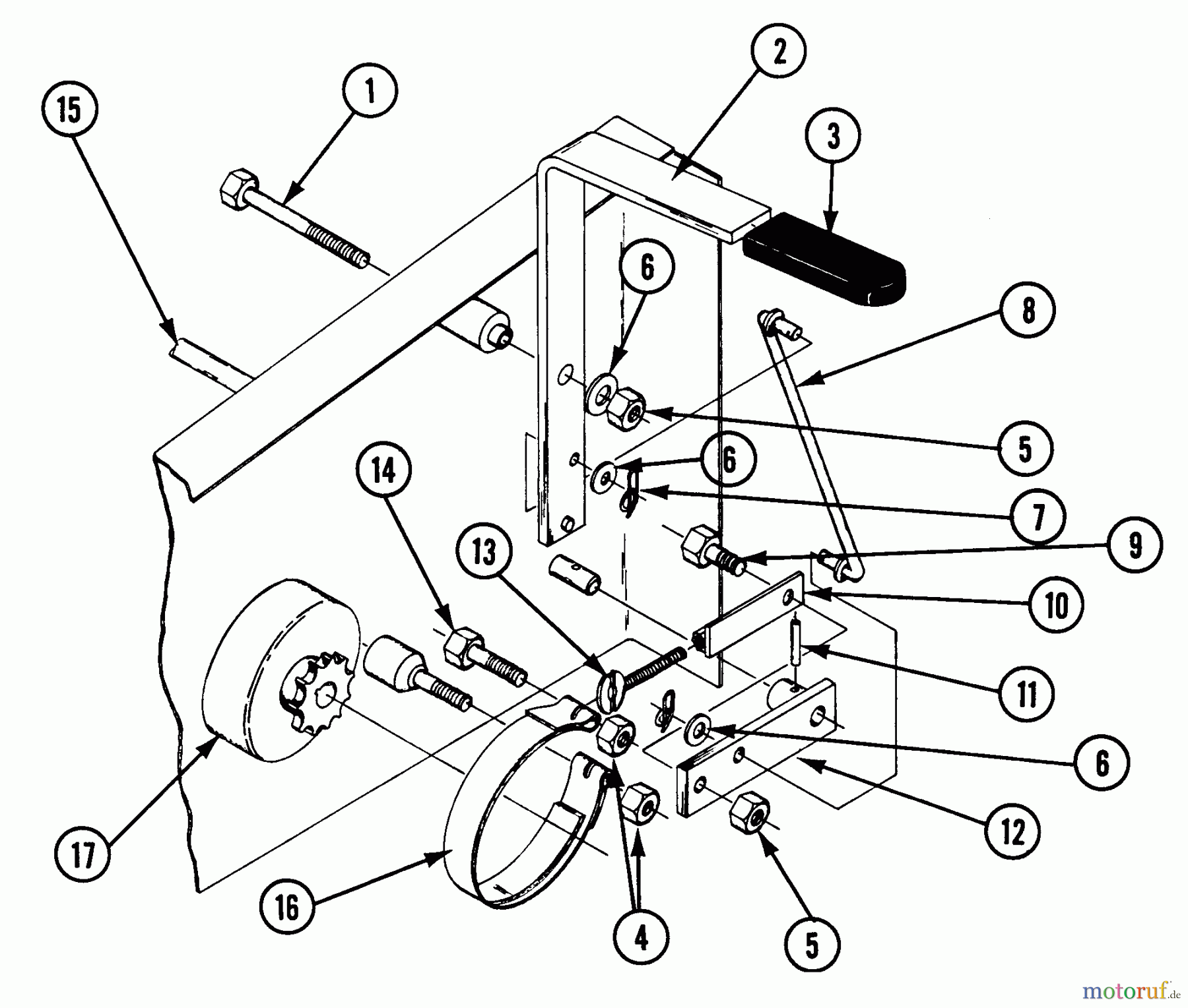  Snapper Nullwendekreismäher, Zero-Turn Z1800T (82159) - Snapper 18 HP Zero-Turn Mower, Chain Drive, ZTR Series 0 Brake Action Parts