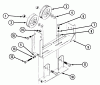 Snapper Z140T (82139) - 14 HP Zero-Turn Mower, Chain Drive, ZTR Series 0 Listas de piezas de repuesto y dibujos Mule Drive Assembly ("SK" & "LK" Frames)