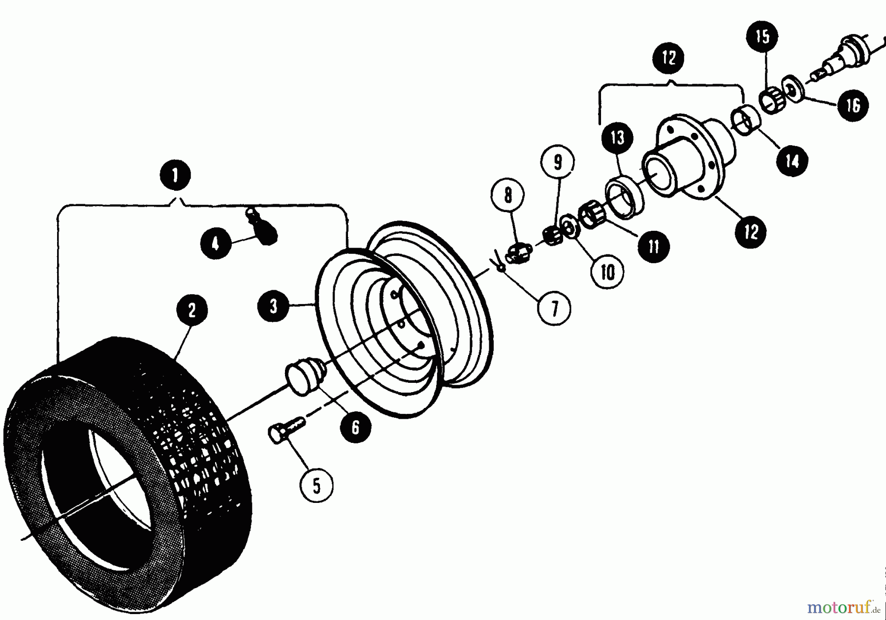  Snapper Rasen- und Gartentraktoren 1855 (80828) - Snapper 18 HP Garden Tractor, Twin Cylinder Hydro Drive, MF Series Front Wheels