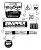Snapper 215012 - 21" Walk-Behind Mower, 5 HP, Steel Deck, Series 12 Listas de piezas de repuesto y dibujos Decals (Part 2)