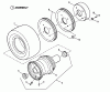 Snapper PL71402KV - Wide-Area Walk-Behind Mower, 14 HP, Gear Drive, Loop Handle, Series 2 Listas de piezas de repuesto y dibujos Traction, Rear Wheel Assembly