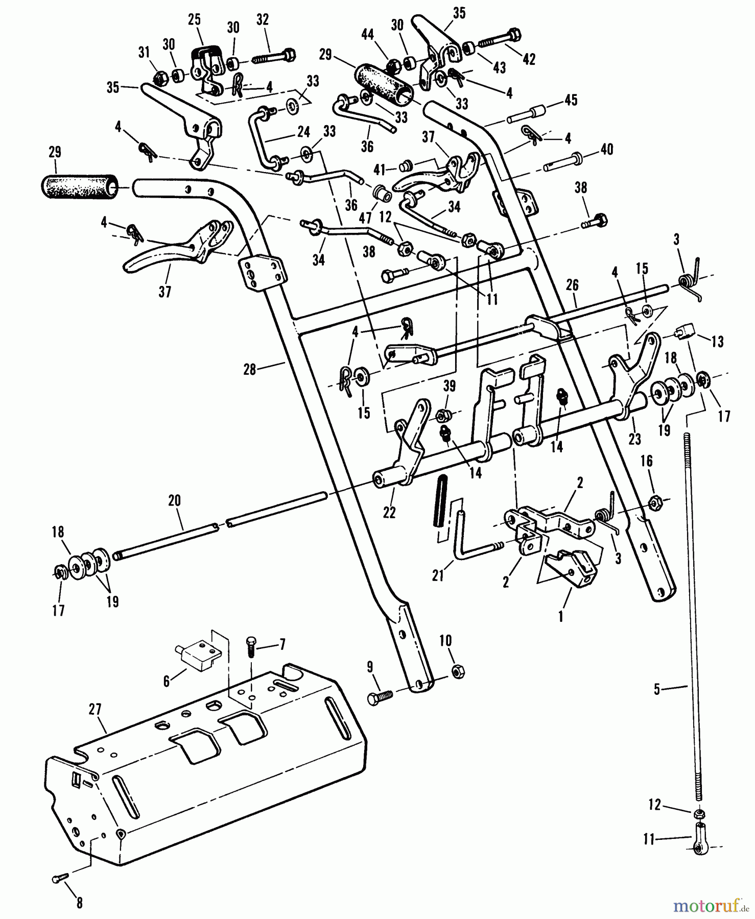  Snapper Rasenmäher für Großflächen PP7H141KWV (80571) - Snapper Wide-Area Walk-Behind Mower, 14 HP, Hydro Drive, Pistol Grip, Series 1 Pistol Grip Handle & Control Assemblies