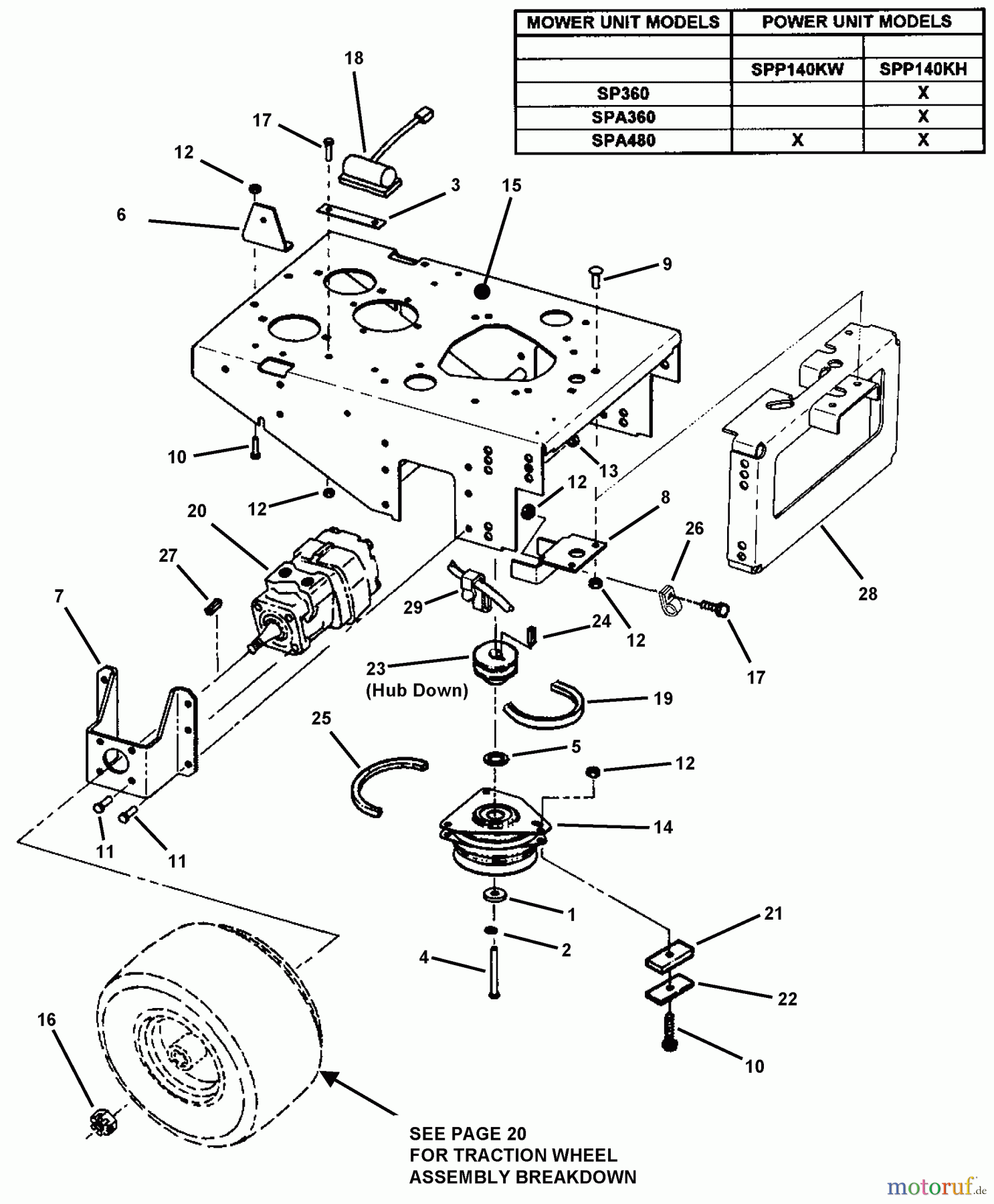  Snapper Rasenmäher für Großflächen SPLH150KH (84277) - Snapper Wide-Area Walk-Behind Mower, 15 HP, Hydro Drive, Loop Handle, Series 0 Rear Deck Assembly