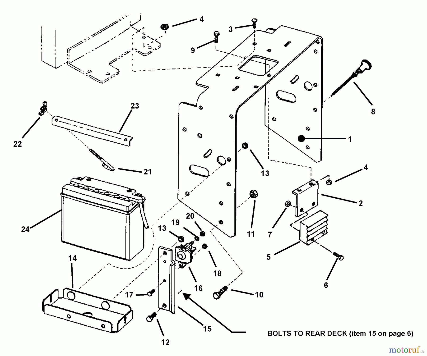  Snapper Rasenmäher für Großflächen SPLH140KH (80898) - Snapper Wide-Area Walk-Behind Mower, 14 HP, Hydro Drive, Loop Handle, Series 0 Tank Bracket Assembly