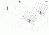 Snapper 550ZKAV2461 (5901251) - 61" Zero-Turn Mower, 24HP ZTR 550Z Series Listas de piezas de repuesto y dibujos 61" Mower Deck Group - Hanger Chains