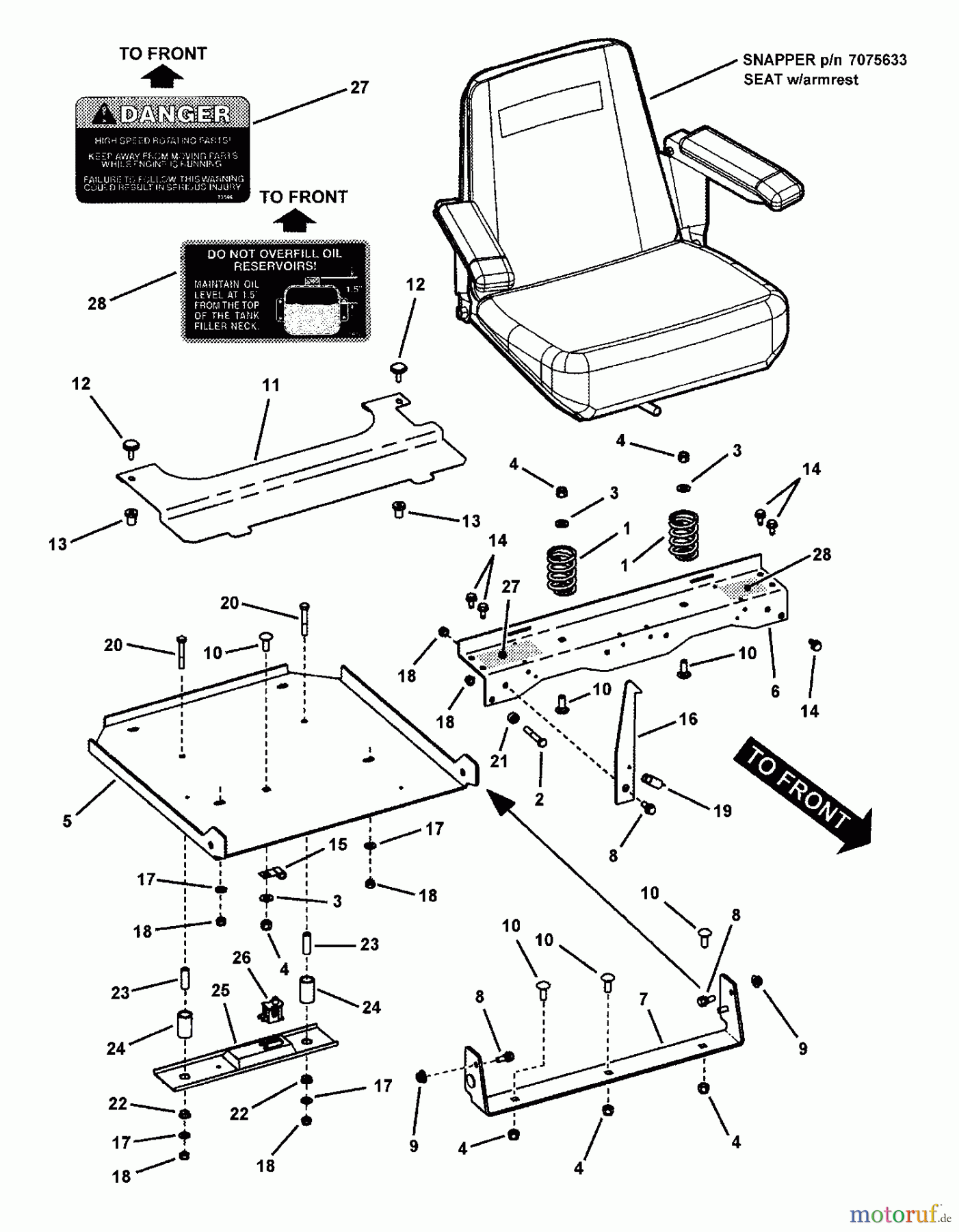  Snapper Nullwendekreismäher, Zero-Turn NZMJ25612KH (85678) - Snapper 61