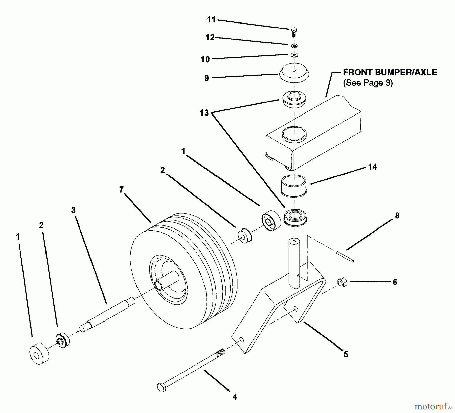  Snapper Nullwendekreismäher, Zero-Turn ZU2014K (80455) - Snapper 20 HP Zero-Turn Mower, Twin Stick, Unistat Drive, ZTR Series 4 Caster Wheel Assembly