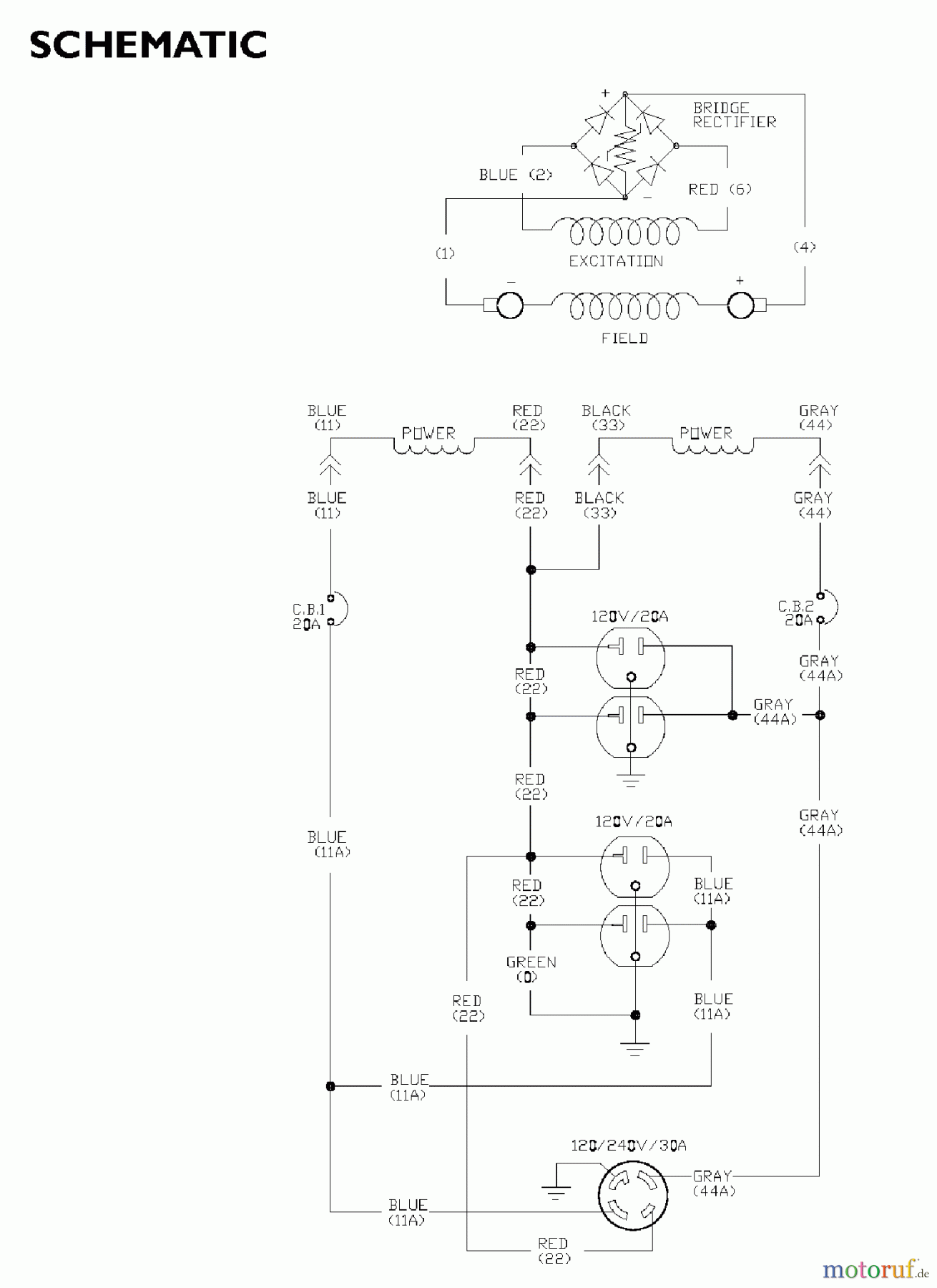  Snapper Sonstiges G56000 (030215-1) - Snapper 5600 Watt Generator, 10 HP WIRING SCHEMATIC