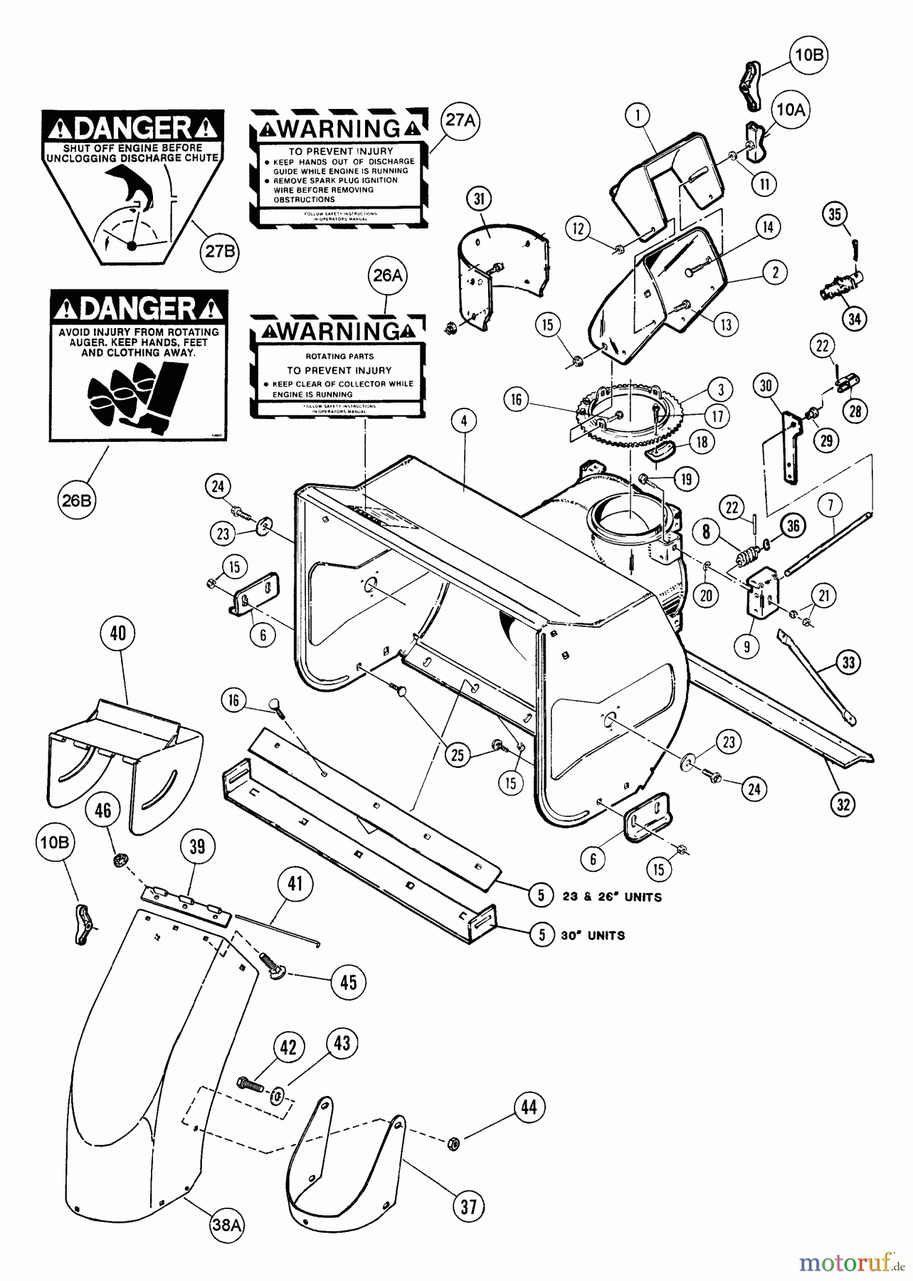  Snapper Schneefräsen 5230 - Snapper 23