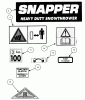 Snapper E8265 - 26" 8 HP Two Stage Large Frame Snow Thrower Series 5 Listas de piezas de repuesto y dibujos Decals (Part 2)